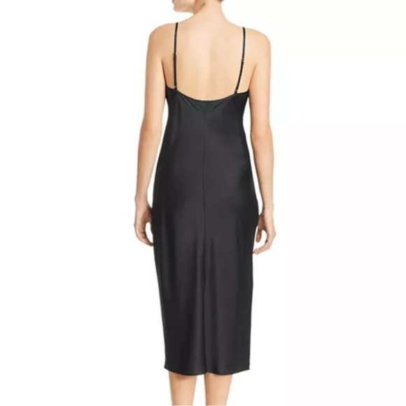 🌟 Joie Marcenna Black Satin Slip Dress – XS – NWT! (Paid $298) - Picture 3 of 6